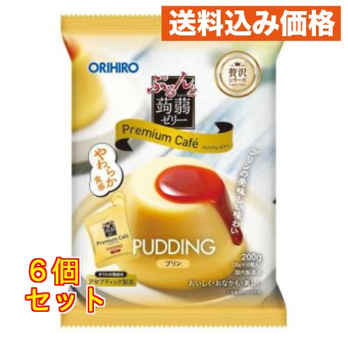 オリヒロ ぷるんと蒟蒻ゼリー プレミアムカフェ プリン味 10個入り×6個