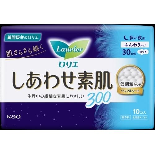 ロリエ　しあわせ素肌　多い夜用　羽つき　１０個