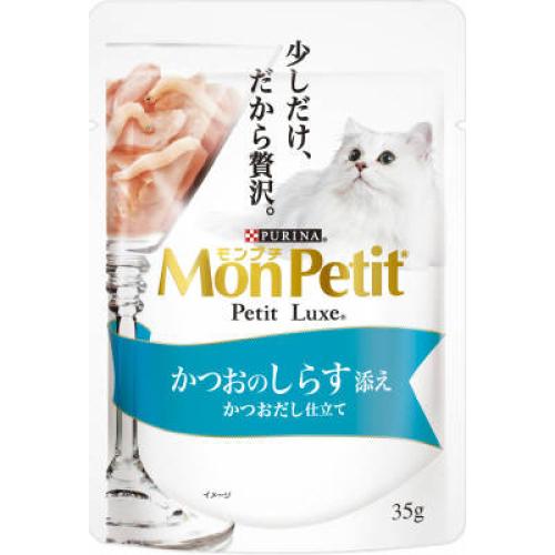 ネスレ ピュリナ モンプチ プチリュクス かつおしらす添え かつおだし仕立て 35g×12個