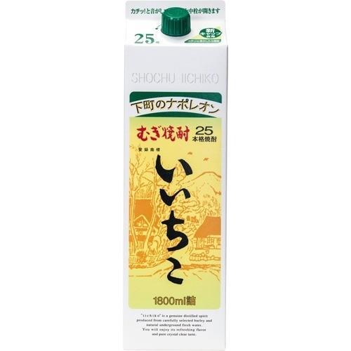いいちこ　麦　　２５度パック 1800ml