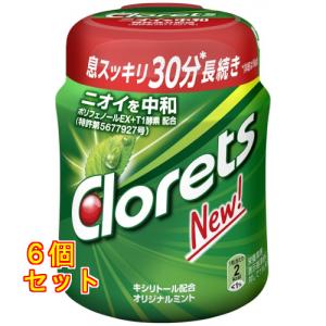 ロッテ キシリトールガム ブラックミント ファミリーボトル 133g×6個