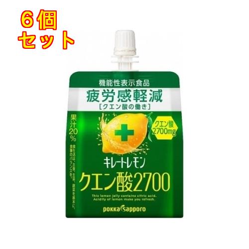 キレートレモン　クエン酸２７００ゼリー　１６５ｇ×6個