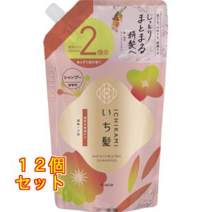 いち髪 濃密Ｗ保湿ケア シャンプー つめかえ2回分 640mL×12個
