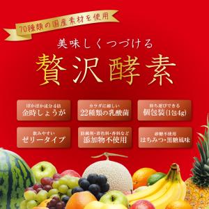 酵素サプリ 贅沢酵素 30本入 栄養補助食品 すみや 美味しくつづける ゼリータイプ 70種類の国産...