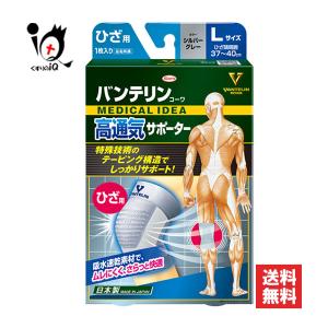 膝用サポーター バンテリンコーワサポーター ひざ用 シルバーグレー Lサイズ 大きめ 1枚入 Kowa 興和 ひざ専用