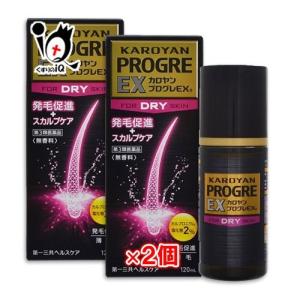 育毛剤 発毛剤 カロヤン プログレEX D 120mL×2個セット 第3類医薬品 第一三共ヘルスケア