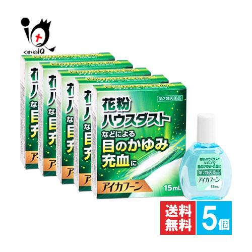 目薬 花粉症 アレルギー アイカフーン 15mL×5個セット 第2類医薬品 テイカ製薬 花粉やハウス...