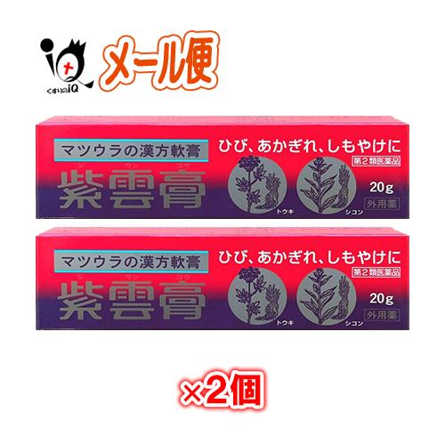傷薬 しもやけ あかぎれの薬 紫雲膏 20g×2個セット 第2類医薬品 松浦薬業 しうんこう シウン...