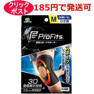 ピップ プロ・フィッツ 薄型スポーツサポーター ひざ用 1枚入 M/L/LL 左右兼用｜kusurino-wakaba