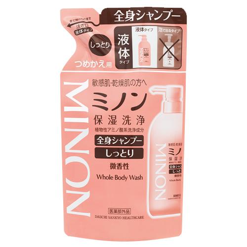 第一三共ヘルスケア　ミノン　全身シャンプー　しっとりタイプ　つめかえ用　(380mL)　詰め替え用　...