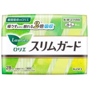 花王 ロリエ スリムガード 多い昼−ふつうの日用 羽つき (28個) 20.5cm 生理ナプキン　医...