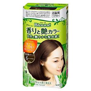 花王　ブローネ　香りと艶カラー　クリーム　6　ダークブラウン　(1個)　白髪用ヘアカラー　【医薬部外品】