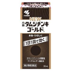 【第2類医薬品】小林製薬　ニュータムシチンキゴールド　(30mL)　水虫・たむしに　【セルフメディケーション税制対象商品】｜kusurinofukutaro