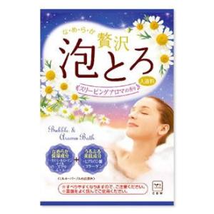 牛乳石鹸　お湯物語　贅沢泡とろ　入浴料　スリーピングアロマの香り　(30g)｜kusurinofukutaro