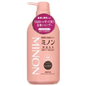 第一三共ヘルスケア　ミノン　薬用　全身シャンプー　しっとりタイプ　(450mL)　【医薬部外品】｜kusurinofukutaro