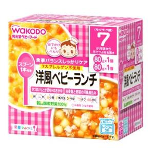 和光堂　栄養マルシェ　洋風ベビーランチ　7か月頃から　(80g×2個)　ベビーフード　※軽減税率対象商品｜kusurinofukutaro