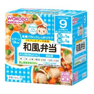 和光堂　栄養マルシェ　和風弁当　9か月頃から　(80g×2個)　ベビーフード　※軽減税率対象商品｜kusurinofukutaro