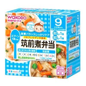 和光堂　栄養マルシェ　筑前煮弁当　9か月頃から　(80g×2個)　ベビーフード　※軽減税率対象商品｜kusurinofukutaro