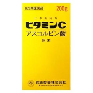 【第3類医薬品】岩城製薬　イワキ　ビタミンC　アスコルビン酸　原末　(200g)｜kusurinofukutaro