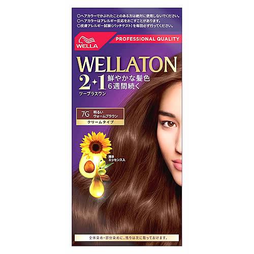 ウエラ ウエラトーン ツープラスワン 2+1 クリームタイプ 7G 明るいウォームブラウン (1セッ...