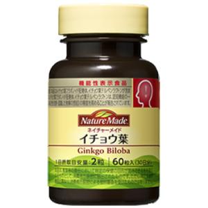 大塚製薬 ネイチャーメイド イチョウ葉 30日分 (60粒) ハーブサプリメント 機能性表示食品　※軽減税率対象商品｜kusurinofukutaro