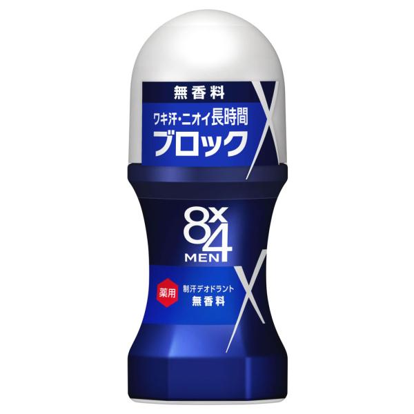 花王 8×4  エイトフォー MEN ロールオン 無香料 (60mL) 男性用 メンズ用 制汗デオド...