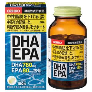 オリヒロ DHA EPA (180粒) ソフトカプセル 機能性表示食品　※軽減税率対象商品