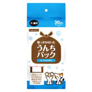 ペットライブラリー イヌネコネル 取っ手の付いたうんちパック (30枚) 犬用 猫用 エチケット袋