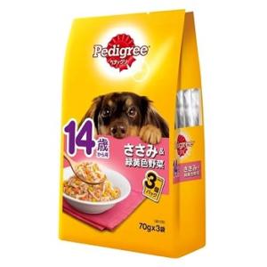 PWP11 ペディグリー 14歳から用 ささみ＆緑黄色野菜 70g×3袋