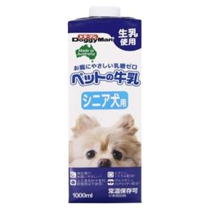 ドギーマン　ペットの牛乳　シニア犬用　(1000mL)　ドッグフード　犬用ミルク｜kusurinofukutaro