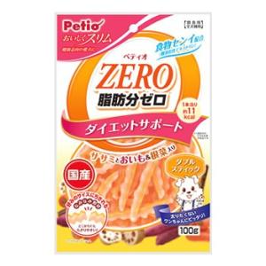 ペティオ おいしくスリム脂肪分ゼロ ダブルスティック ササミとおいも＆根菜入り (100g) 犬用お...