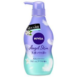 花王 ニベア エンジェルスキン ボディウォッシュ サボン＆ブーケの香り ポンプ (480mL) ボデ...