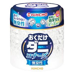 金鳥 KINCHO キンチョウ おくだけ ダニコナーズ ビーズタイプ 60日用 無臭性 (170g) ダニ用 忌避剤｜kusurinofukutaro