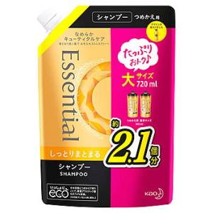 花王 エッセンシャル しっとりまとまる シャンプー つめかえ用 大サイズ (720mL) 詰め替え用