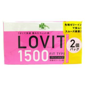 くらしリズム ラヴィット1500 フィットタイプ (12個入×2個パック) LOVIT スキン コンドーム　管理医療機器｜kusurinofukutaro