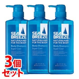 《セット販売》　ファイントゥデイ シーブリーズ スーパークール ボディシャンプー (600mL)×3個セット ジャンボサイズ｜kusurinofukutaro