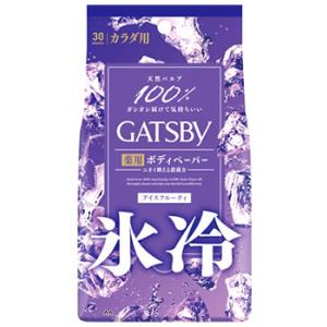 マンダム GATSBY ギャツビー アイスデオドラント ボディペーパー アイスフルーティ 徳用タイプ (30枚) 男性用 制汗ボディシート　医薬部外品