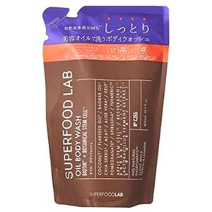 スーパーフードラボ ビオチン＋オイル ボディウォッシュ リフィル つめかえ用 (400mL) 詰め替え用 SUPERFOOD LAB ボディソープ｜kusurinofukutaro