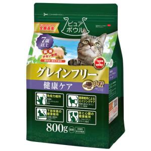 ピュアボウル グレインフリー 免疫力維持 7歳以上 成猫用 800g : サン