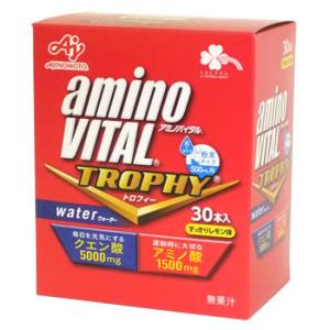 くらしリズム アミノバイタル トロフィー ウォーター すっきりレモン味 500mL用 (15g×30本) 水で溶かす粉末タイプ　※軽減税率対象商品｜kusurinofukutaro