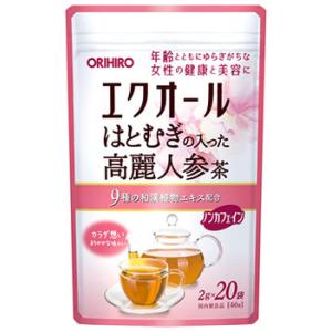 オリヒロ エクオールはとむぎの入った高麗人参茶 (40g) ノンカフェイン 健康茶　※軽減税率対象商...