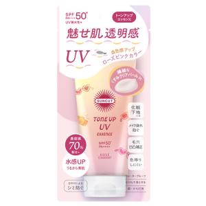 コーセーコスメポート サンカット トーンアップUV エッセンス Pn ローズピンク (80g) SPF50+ PA++++ 顔 からだ用 日焼け止め 美容液｜kusurinofukutaro