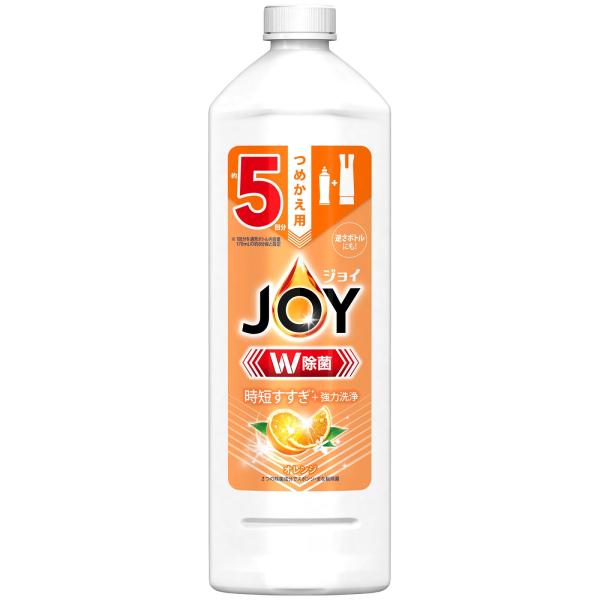 P&amp;G 除菌ジョイコンパクト オレンジの香り 特大 つめかえ用 (670mL) 台所用洗剤 食器用洗...