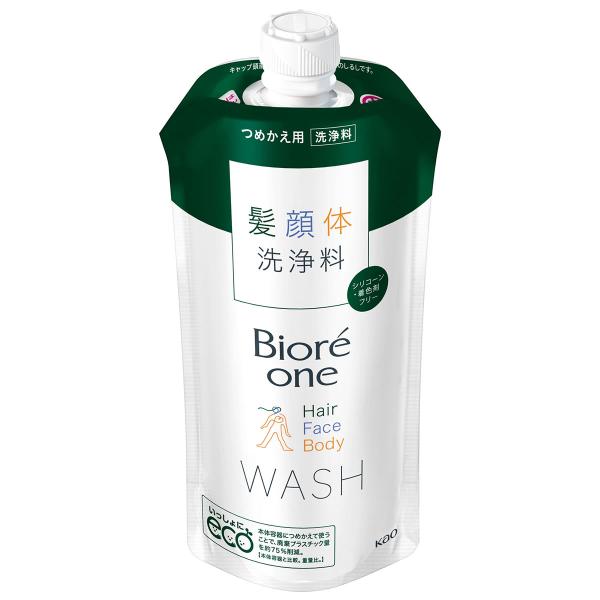 花王 ビオレ one 全身洗浄料 コンフォートサボンの香り つめかえ用 (340mL) 詰め替え用 ...