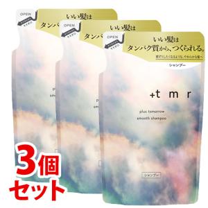 《セット販売》　ファイントゥデイ プラストゥモロー スムース シャンプー つめかえ用 (400mL)×3個セット 詰め替え用 ノンシリコンシャンプー｜kusurinofukutaro