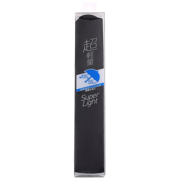 PALTAC 超軽量 折りたたみ傘 ブラック 55cm (1個) 折畳傘 パルタック