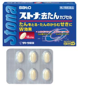 【クリックポスト発送 送料無料】佐藤製薬 ストナ去たんカプセル 18カプセルｘ1コ　(第２類医薬品）｜くすりのケンコちゃんヤフー店