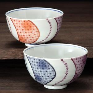 九谷焼 夫婦茶碗 色銀彩 組飯碗 夫婦茶碗 組飯碗 和食器 飯碗 茶碗