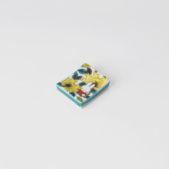 ミッフィー箸置き　ぼたん／九谷焼和食器