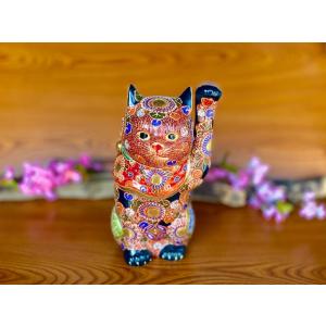 ノリタケ 置物 招き猫(大)(宝尽くし) ( ギフトボックス入り おしゃれ